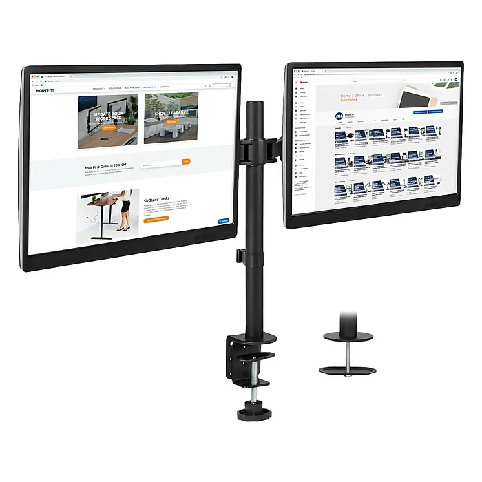 Mount-It! Mount-lt! Adjustable Full Motion Monitor Arm Mount, Up To 32" Monitor, Black (MI-2752L) - Image 3