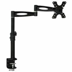 Mount-It! Mount-lt! Adjustable Monitor Arm, Up To 30", Black (MI-705)