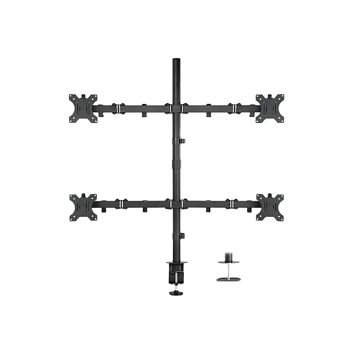 Mount-It! Mount-lt! Adjustable Monitor Mount, Up To 32", Black (MI-2754)