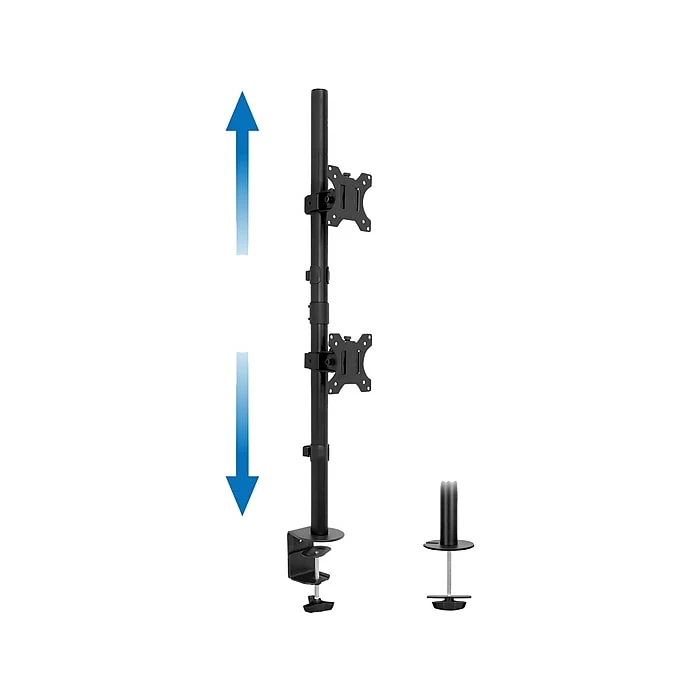 Mount-It! Mount-lt! Adjustable Monitor Mount, Up To 32" Monitor, Black (MI-1768)