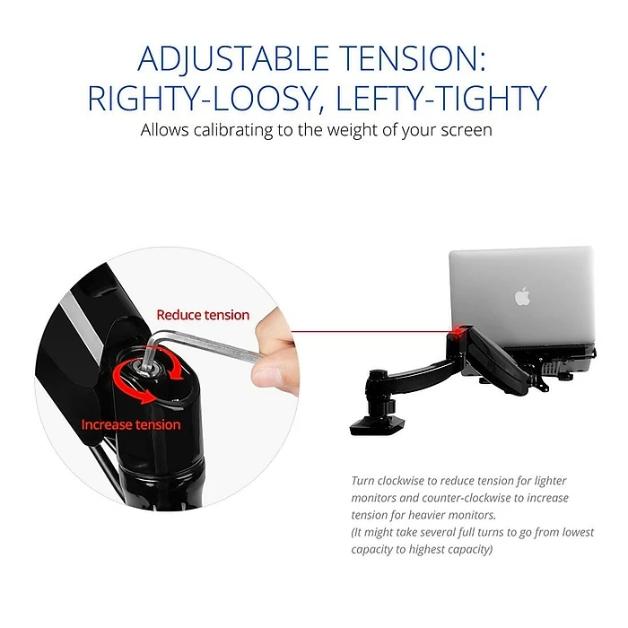 Fleximounts Adjustable Monitor Mount, Up To 27", Black (L01) - Image 2