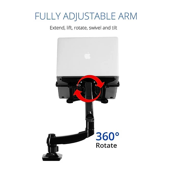 Fleximounts Adjustable Monitor Mount, Up To 27", Black (L01) - Image 4