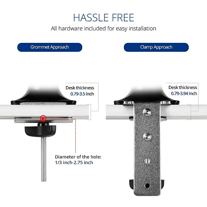 Fleximounts Adjustable Monitor Mount, Up To 27", Black (L01) - Image 5